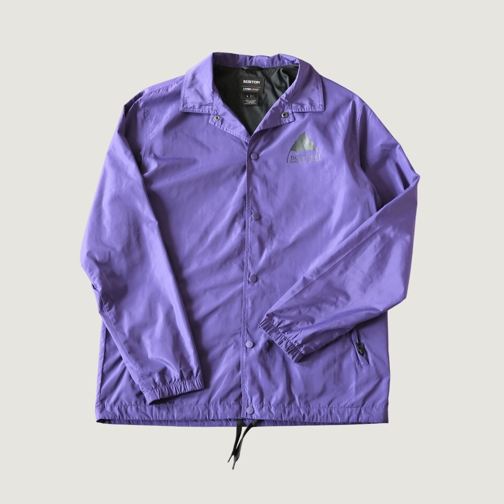 Burton Coaches Jacket Snowboards Purple Living Lining Large Streetwear Sporty